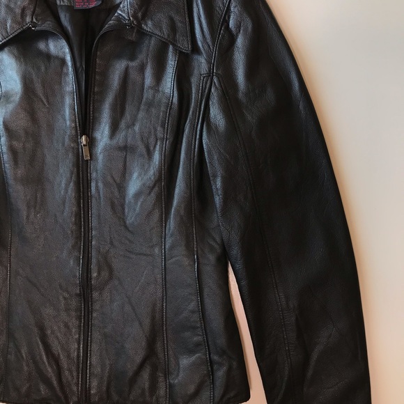 Ralph Lauren RRL Black Zip Up Leather Jacket - Picture 3 of 7